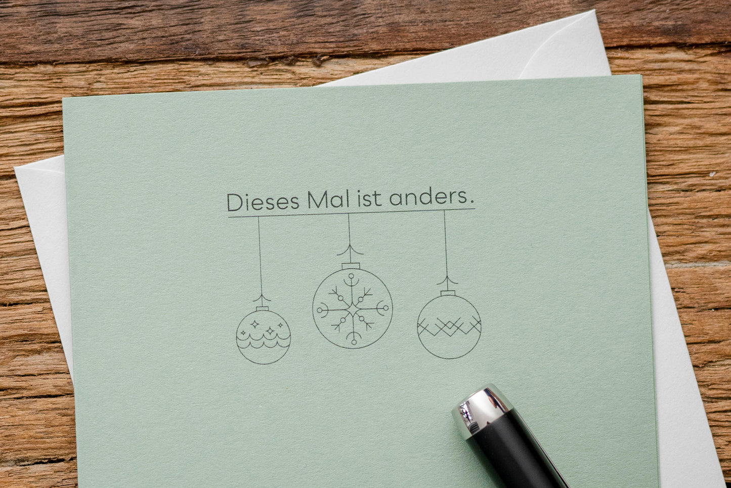Gedenkkarte: "Dieses Mal ist anders."
