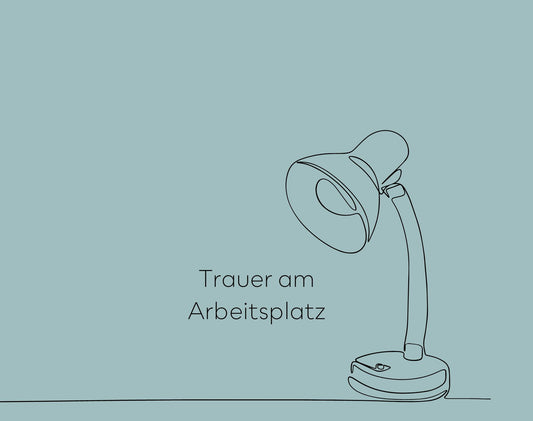 Tod am Arbeitsplatz - Stille Reise Trauerkarten Manufaktur