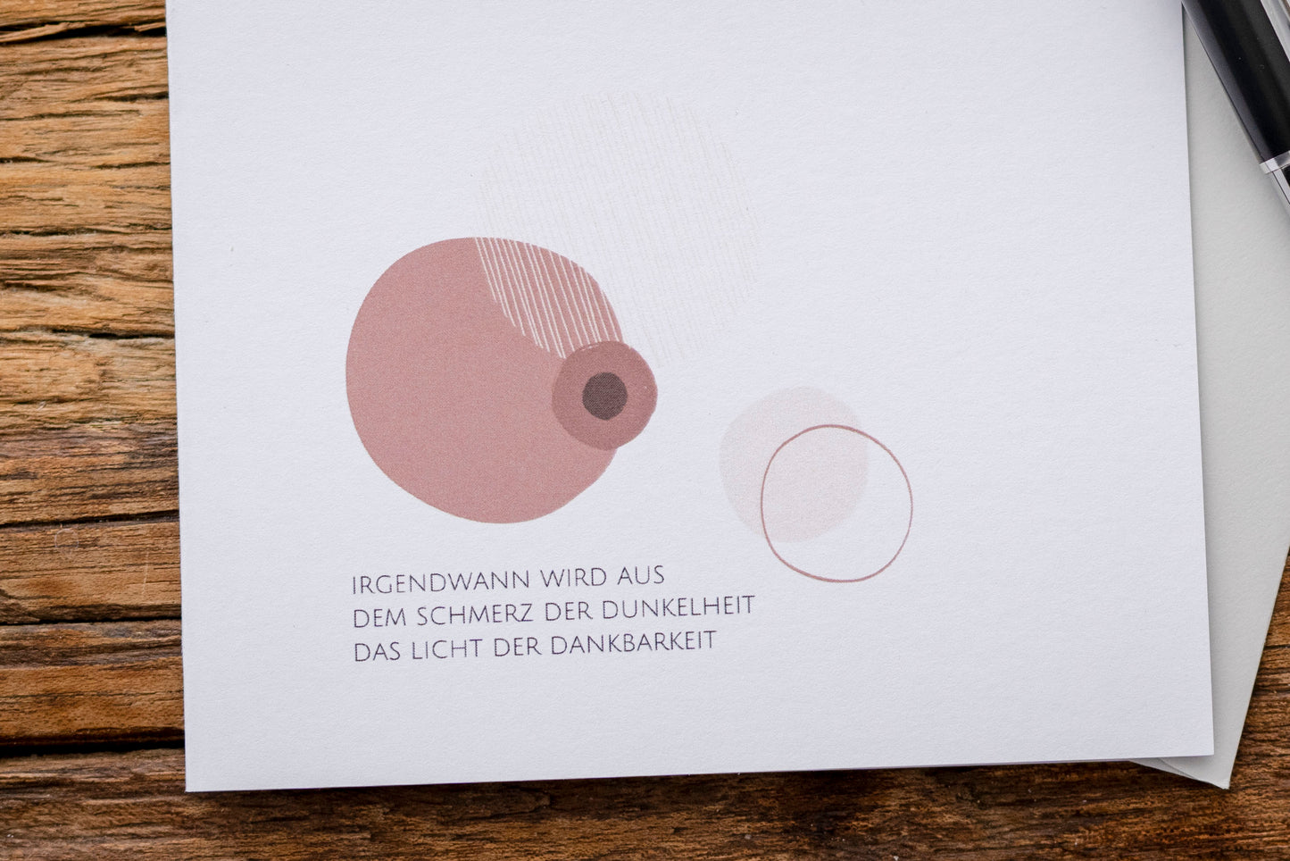 Trostspur: "Irgendwann wird aus dem Schmerz der Dunkelheit das Licht der Dankbarkeit."
